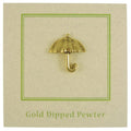 Umbrella Gold Lapel Pin