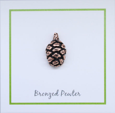 Redwood Cone Copper Lapel Pin