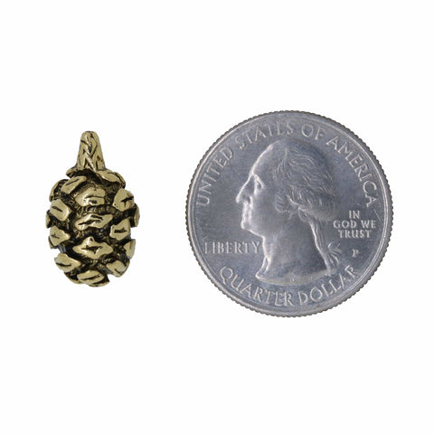 Redwood Cone Gold Lapel Pin
