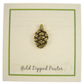 Redwood Cone Gold Lapel Pin