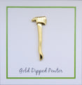 Fireman's Axe Gold Lapel Pin