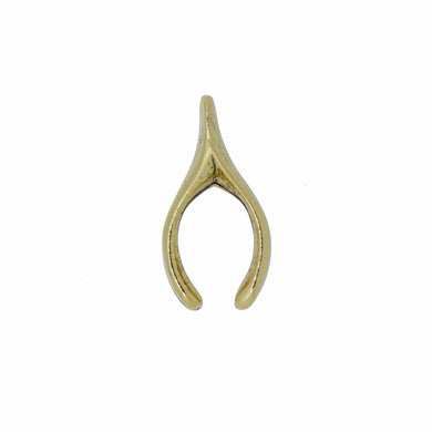 Wishbone Gold Lapel Pin