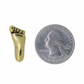 Foot Gold Lapel Pin