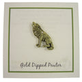 Wolf Gold Lapel Pin