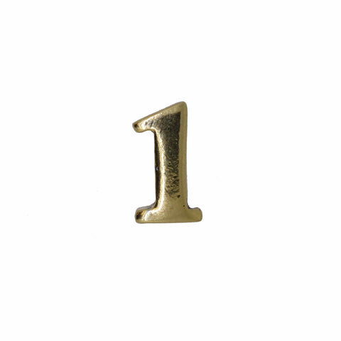 Number Gold Lapel Pins