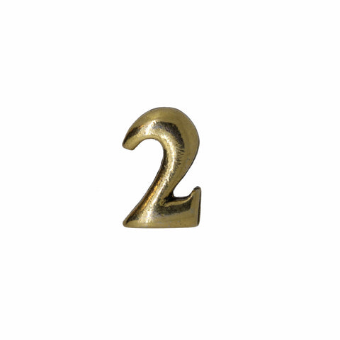 Number Gold Lapel Pins