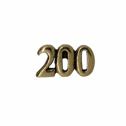 Number Gold Lapel Pins