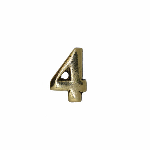 Number Gold Lapel Pins