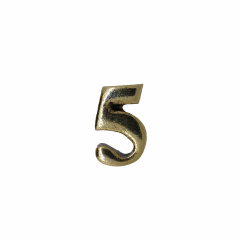 Number Gold Lapel Pins