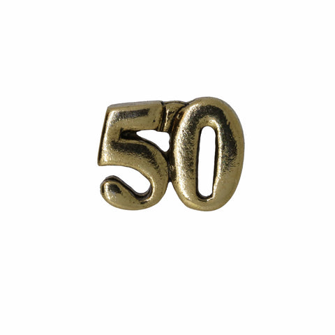 Number Gold Lapel Pins