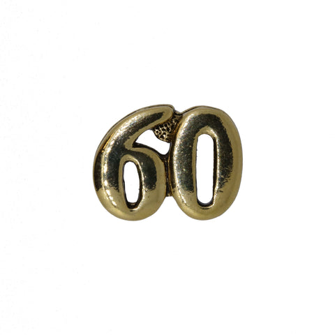 Number Gold Lapel Pins