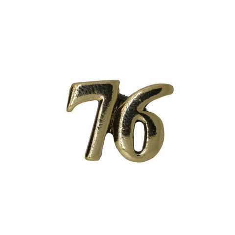 Number Gold Lapel Pins