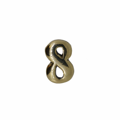 Number Gold Lapel Pins