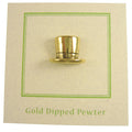 Top Hat Gold Lapel Pin