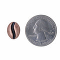 Large Copper Coffee Bean Lapel Pin