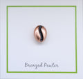 Large Copper Coffee Bean Lapel Pin