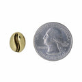 Large Coffee Bean Gold Lapel Pin