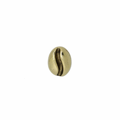 Large Coffee Bean Gold Lapel Pin