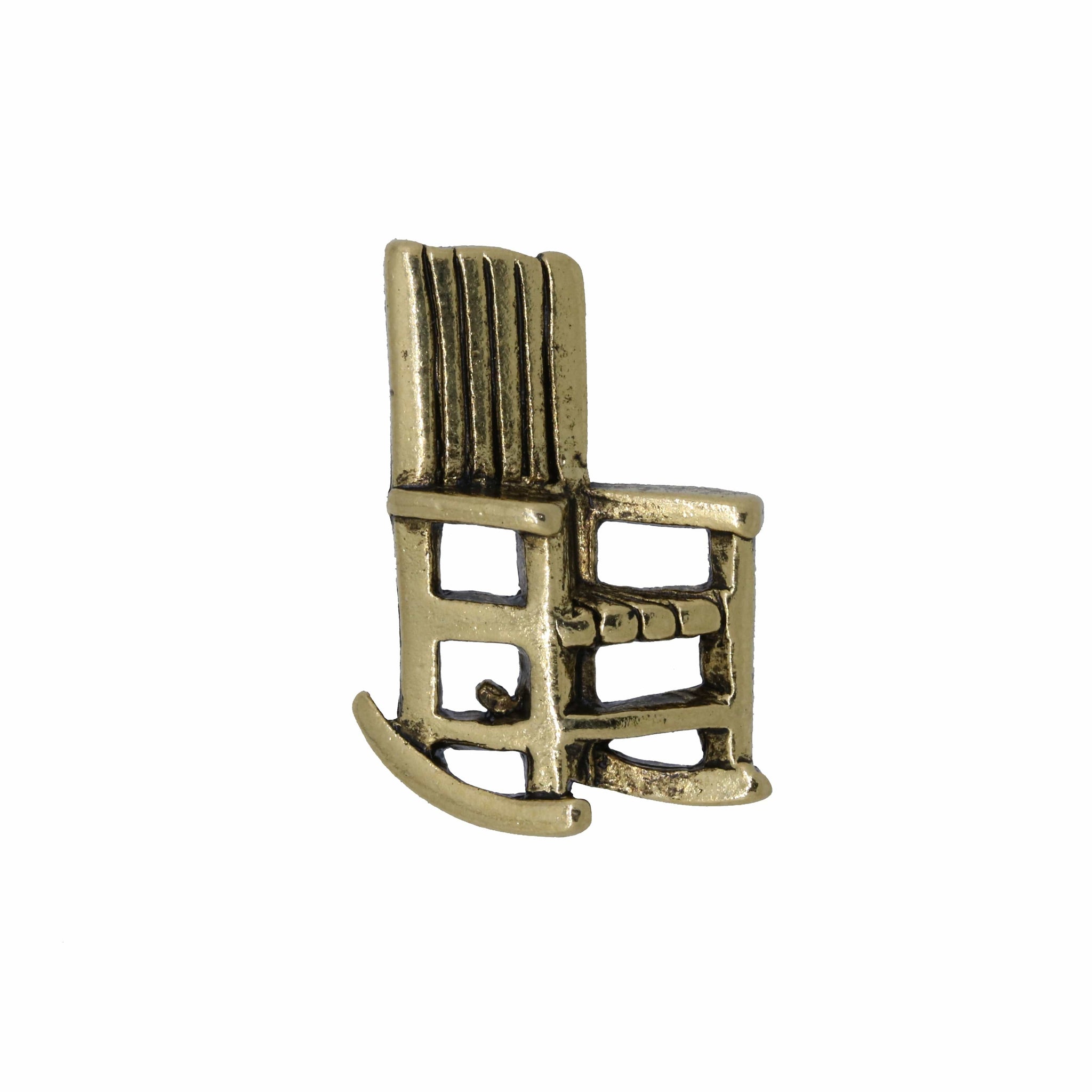 Rocking Chair Gold Lapel Pin