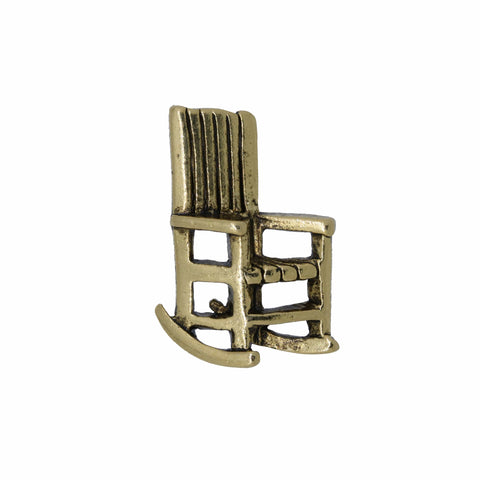 Rocking Chair Gold Lapel Pin