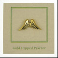 Angel Wings Gold Lapel Pin