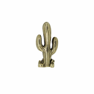 Cactus Gold Lapel Pin