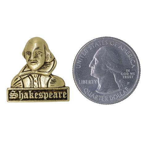 Shakespeare Gold Lapel Pin