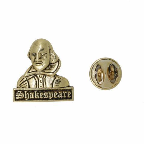 Shakespeare Gold Lapel Pin