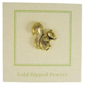 Squirrel Gold Lapel Pin