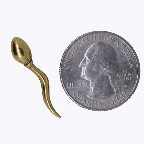 Sperm Gold Lapel Pin