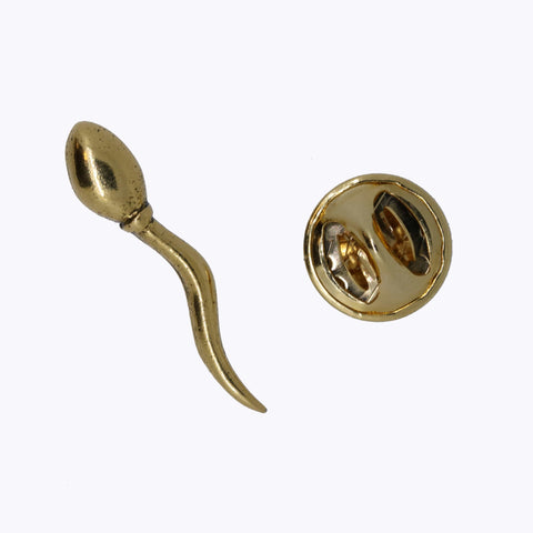 Sperm Gold Lapel Pin