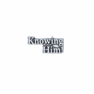 Knowing Him Lapel Pin