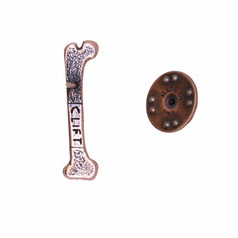 Femur Bone Copper Lapel Pin