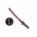 Samurai Sword Copper Lapel Pin