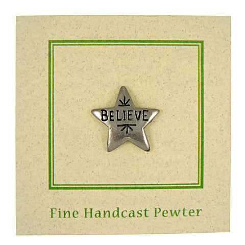 Believe Star Lapel Pin