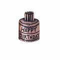 Birthday Cake Copper Lapel Pin