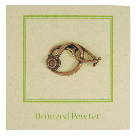 Stethoscope Copper Lapel Pin