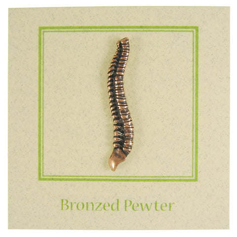 Spine Copper Lapel Pin