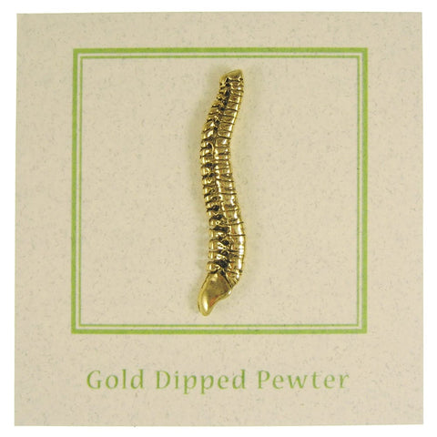 Spine Gold Lapel Pin