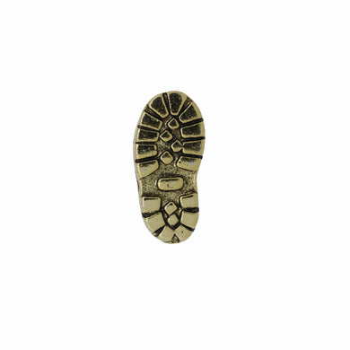 Hiking Boot Gold Lapel Pin