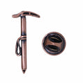 Mountaineering Axe Copper Lapel Pin