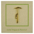 Mountaineering Axe Gold Lapel Pin