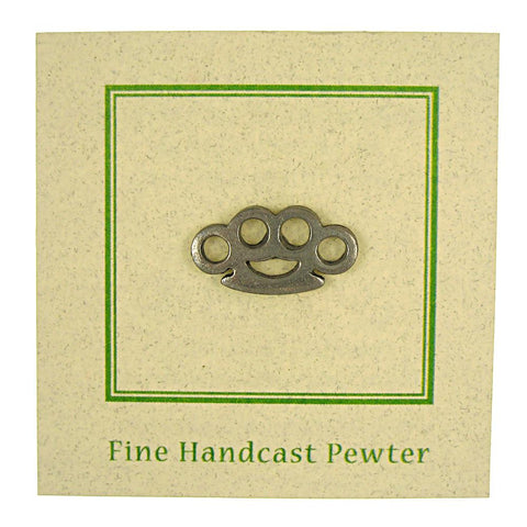 Brass Knuckles Lapel Pin