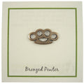 Brass Knuckles Copper Lapel Pin