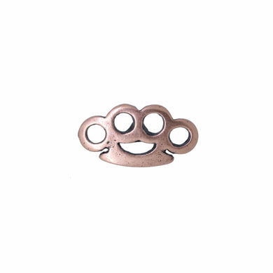 Brass Knuckles Copper Lapel Pin