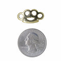 Brass Knuckles Gold Lapel Pin