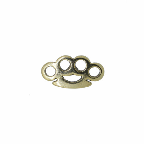 Brass Knuckles Gold Lapel Pin