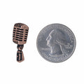 Microphone Copper Lapel Pin