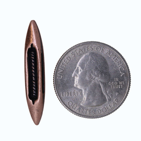 Weavers' Shuttle Copper Lapel Pin