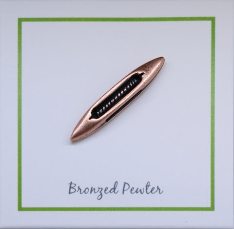 Weavers' Shuttle Copper Lapel Pin